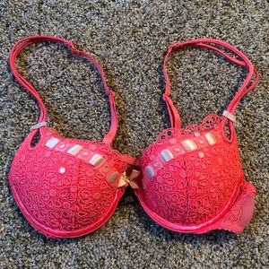 Victoria’s Secret Lacey Coral Bra